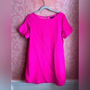 Bright pink shift dress- M